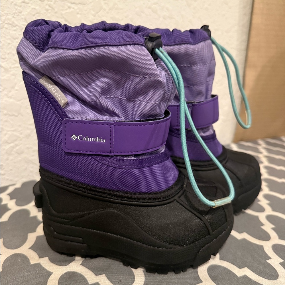 Columbia Kids' Purple and Black Snow Boots